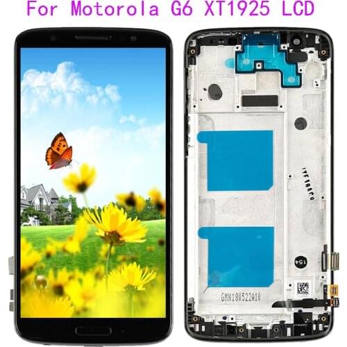 Tested For Motorola Moto G6 LCD Display Assembly Touch Screen Digitizer Replacement For Moto G6 XT1925 XT1925-3 XT1925-5-5 Displ