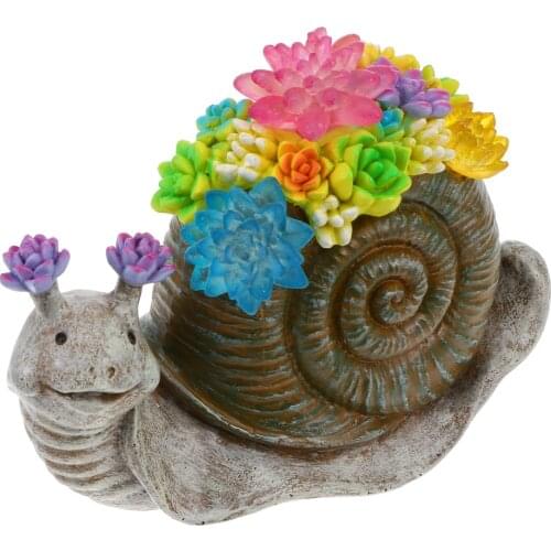 1Pc Garden Snail Statue Decorative Animal Figurine Pond Landscaping Ornament