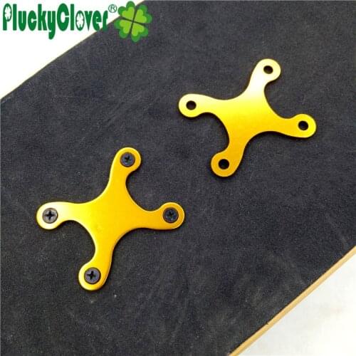 2pc Skateboard Deck Screws Protection Pads Cruiser Longboard Bolt Anti-Sinking Sagging Guard Shim anti-collapse pads Alluminium