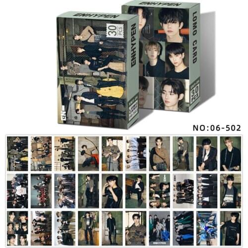 30pcs/set Kpop Enhypen Lomo Cards High quality HD New Photo album Cards for fans collection