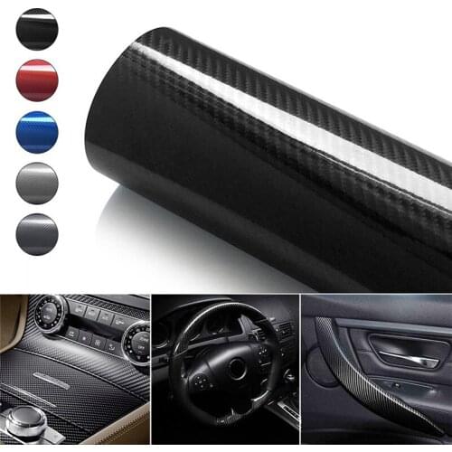 30x152cm 5D High Glossy Carbon Fiber Vinyl Film Car Styling Wrap Motorcycle Car Styling Accessories Interior Carbon Fiber Film