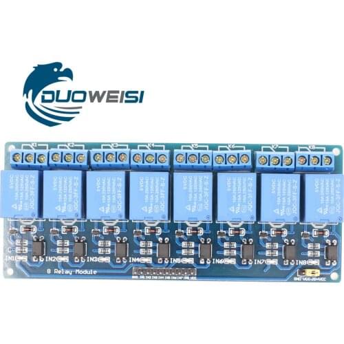 8 channels 5V 12V 24V relay module with optocoupler isolation low level trigger development board
