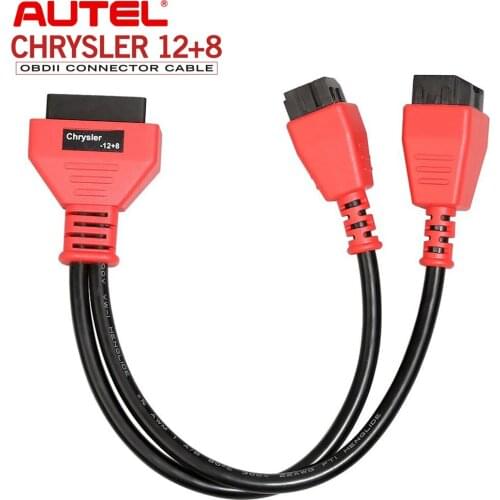 Autel 12+8 Connector New For Chrysler FCA programming Cable Works for MS906BT MS908 MS908P MS908S Pro for Car Diagnostic Cables