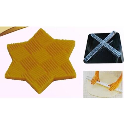 Free Shipping Bar Shaped Sugar Craft Tools Fondant Cake Decoration Beautiful Design Embossing Rolling Pins A585