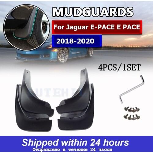 Free Shipping High Quality ABS Plastics Automobile Fender Mudguards Mud Flaps For Jaguar E-PACE E PACE 2018 2019 2020