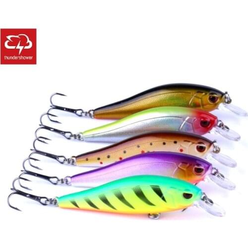 Big Sale 5pcs New Model Minnow Lure Hard Swim Bait Fishing Lure High Imitation 3D Fish Eyes Crankbait Fishing Tackle 8cm 7.5g
