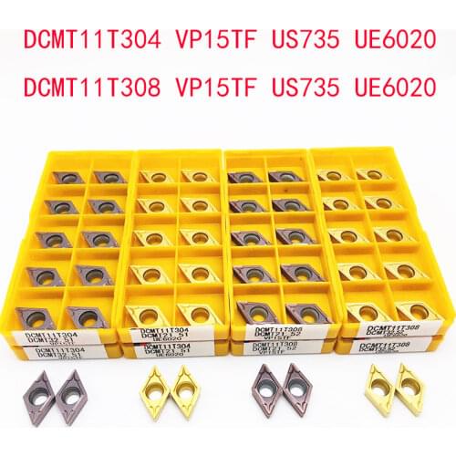 DCMT070204 US735 Internal Turning Tools DCMT070204 Carbide insert Lathe cutter Tool turning insert