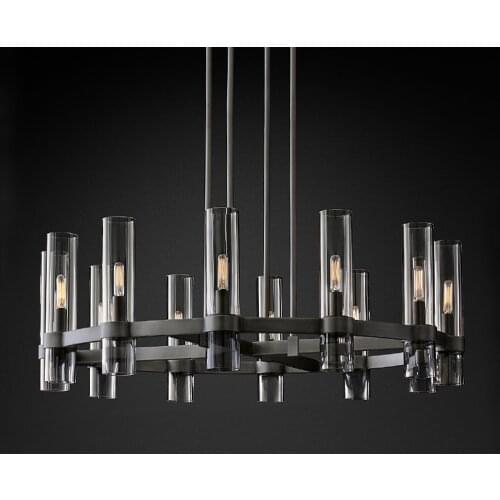 E14 led American Vintage Copper Glass Gold Black LED Lamp LED Light.Pendant Lights.Pendant Lamp.Pendant light For Dinning Room