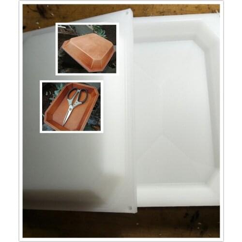 Hand-work unique design tools-Leather shaping mould-This mold is used to make leather storage trays Oversized octagonal plate