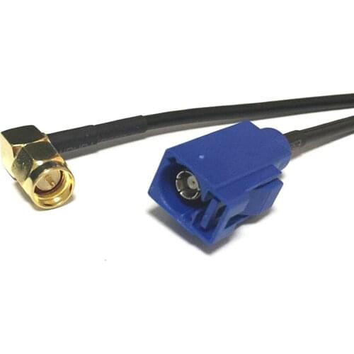 New Modem Coaxial Cable SMA Male Plug Right Angle Switch FAKRA Connector RG174 Cable Pigtail 20CM 8" Adapter RF Jumper