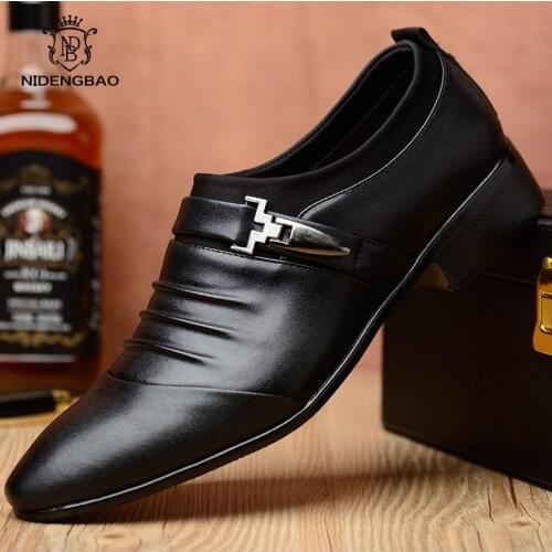 Artificial Leather Men Casual Shoes Fashion Business Men Shoes Pointed Footwear for Men Big Size 47 48 With Fold Plush Warm Shoe