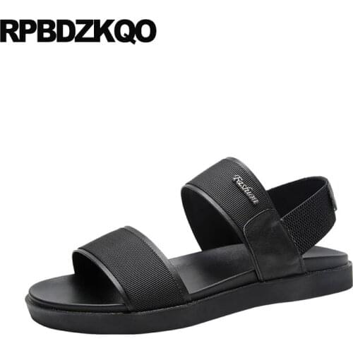 Sneakers Sport Outdoor Slip On Runway Luxury Strap Black Sandals Designer Shoes Men High Quality Elastic Flat Summer Open Toe