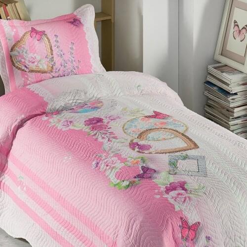My blanket Daphne Single Personality Quilted Bedspread Washable Fabric Easily Ironed 100 Micro Air Permeable Feature Quality
