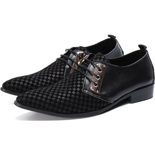 Zapatos Hombre Vestir Hollow Outs Breathable Men Formal Shoes Pointed Toe Patent Leather Oxford Lace Up For Men Dress Shoes
