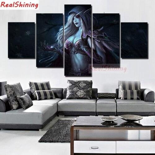 5pcs DIY Diamond Painting World of Warcraft Full Square Diamond Embroidery Mosaic Picture Of Rhinestone H1774