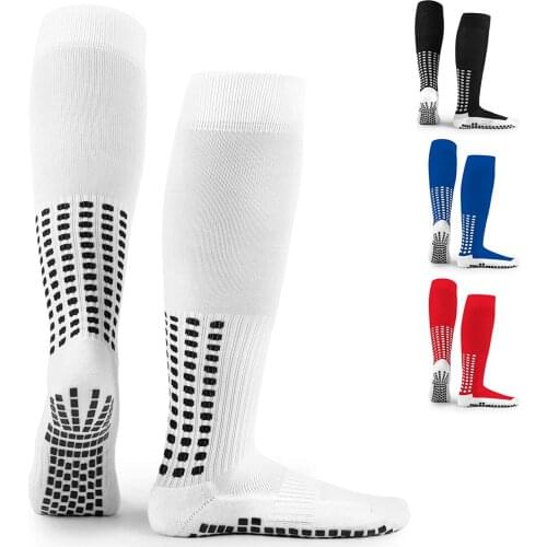 Football Socks Knee High Non Slip Soccer Basketball Hockey Sports Grip Socks Thickened Towel Bottom Sweat-absorbing Anti Slip