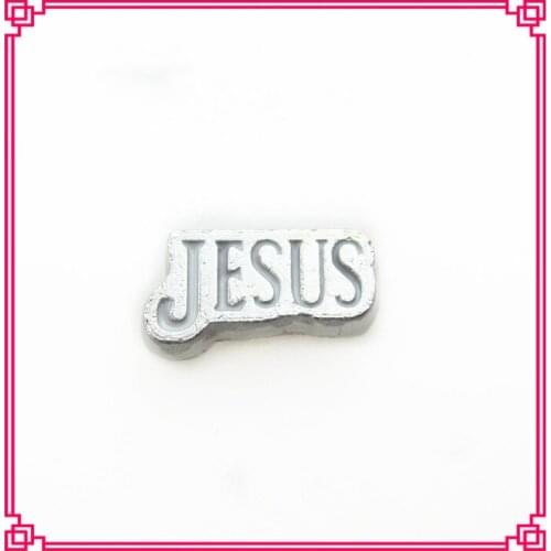 New arrive 20pcs/lot JESUS floating charms living glass floating pendant lockets