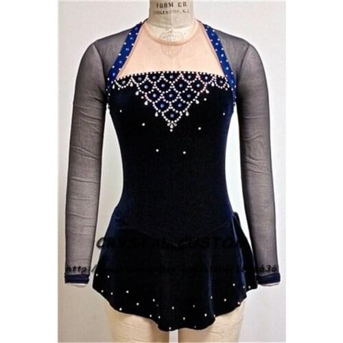 Girls Custom Figure Skating Dresses Graceful New Brand Kids Ice Skating Dresses For Competition DR3851