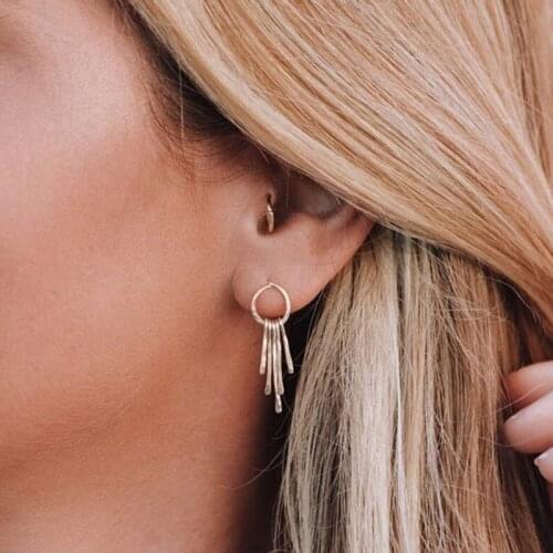 Tassel Earrings Handmade 925 Silver Jewelry Oorbellen Gold Filled Largos Boho Brincos Vintage Pendientes Earrings For Women