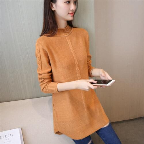 2021 Spring Autumn New Knitted Sweater Pullovers Women O-Neck Long Sleeve Tops Casual Knit Jumpers Warm Ladies Long Sweaters