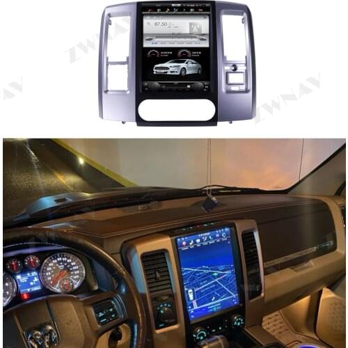 Tesla Style For Dodge RAM 1500 2500 2008 2009 2010 2011 2012 2013 2014 2015 2016 2017 2018 2019 Android GPS Audio Radio Receiver