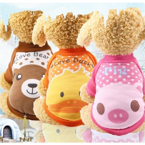 Cartoon Pet Dog Hoodie Coat Winter Dog Clothes For Small Dogs Cats Puppy Suit Chihuahua Yorkies Sweatshirt Dogs Pets Clothing