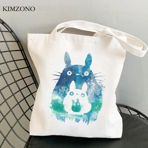 Totoro shopping bag handbag shopper grocery bolsa shopping bag shoping tote custom
