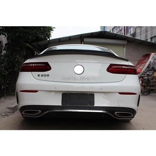 For Mercedes Benz 2017-2019 W238 C238 E250 E400 E500 E550 E Class PSM Style Carbon Fiber Rear Trunk Spoiler Tail Boot Lip Wing