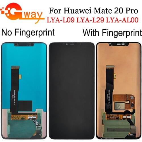 6.39" For Huawei Mate 20 Pro LCD Display Touch Screen Digitizer Assembly with Fingerprint For Mate 20Pro Mate20Pro LCD Screen