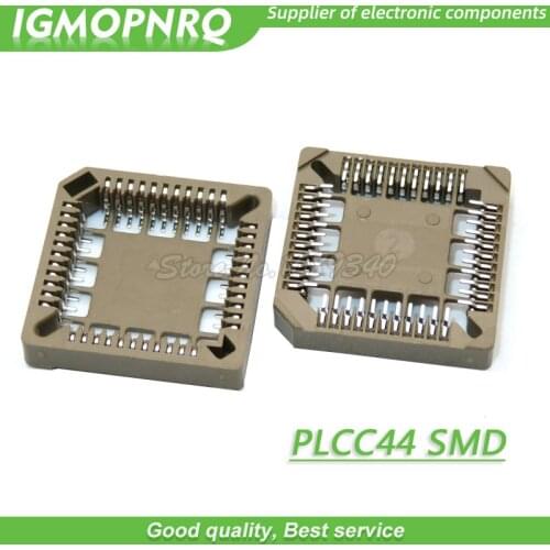 10PCS PLCC44-SMD IC Socket , PLCC44 Socket adapter , 44 Pin PLCC PLCC-44 Converter