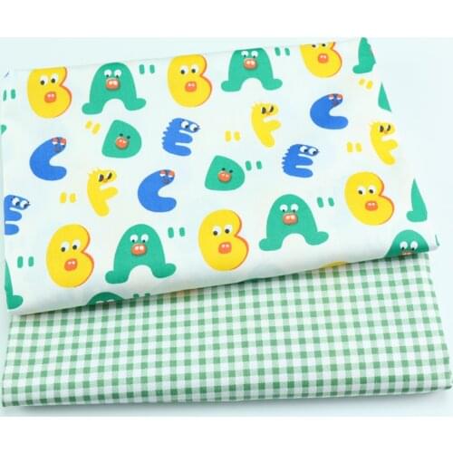 160cm*50cm letters cotton fabric DIY bedding apparel dress patchwork fabric kids handwork cotton cloth tecido