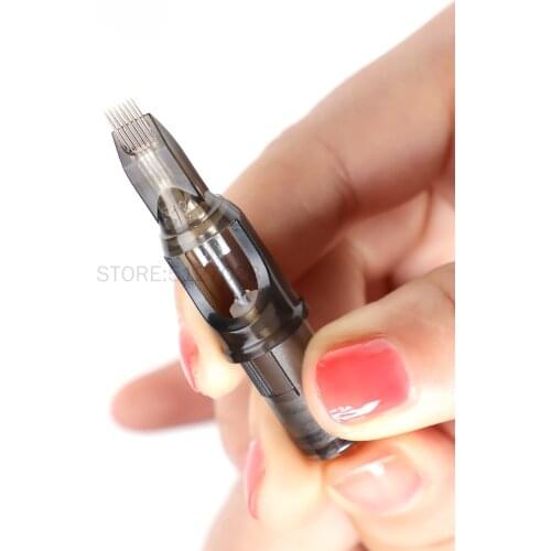 60pcs High end Tattoo Cartridge Needles Disposable Semi-Permanent Makeup Eyebrow Tattoo Pen Machine Supply 1RL/3RL/5RL/7RL/9RL