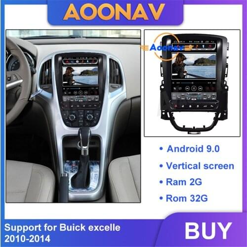 2din android car radio multimedia player for buick-excelle 2010-2014 car autoradio GPS navigation vertical screen MP4 player