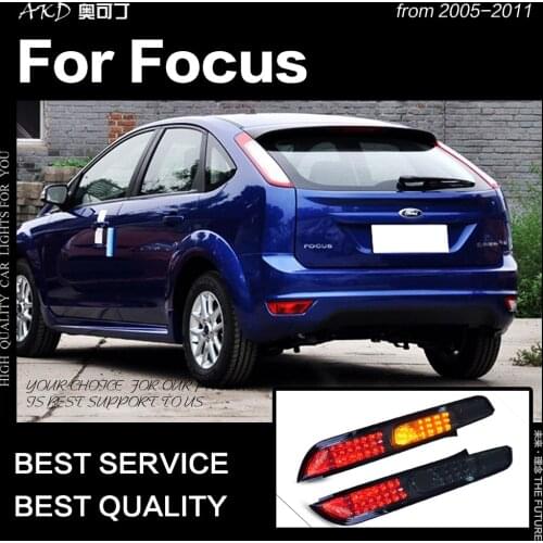 Car Styling for Ford Focus Tail Lights 2005-2011 Focus 2 Hatchback LED Tail Lamp LED DRL Signal Brake Reverse auto Accessories