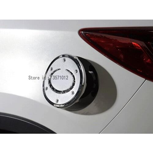 Car Styling ABS Chrome Gas/Fuel/Oil Tank Cover Cap Frame Parts Molding Hoods Parts 1pcs For Mazda CX-5 CX5 2013 2014 2015 2016