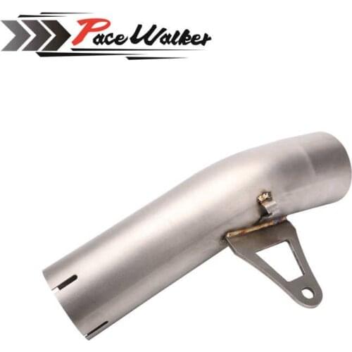 FREE SHIPPING 61mm Motorcycle intermediate exhaust pipe for S1000RR 2010-2016