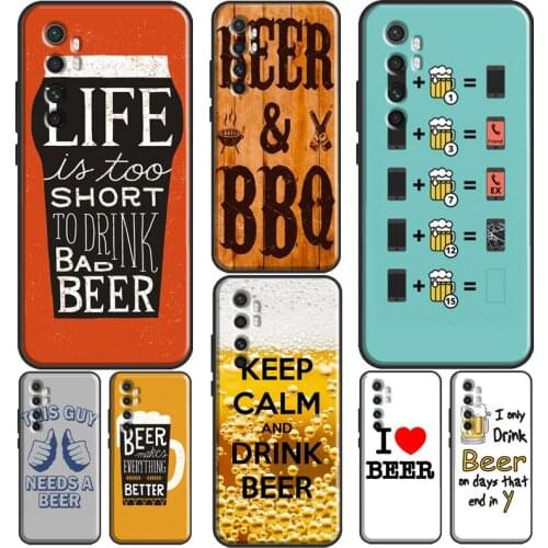BEER HUMOUR QUOTES JOKES Funda For POCO X3 Pro F3 M3 Case For Xiaomi Mi 11 Ultra Mi Note 10 Lite 9T 10T Pro Cover