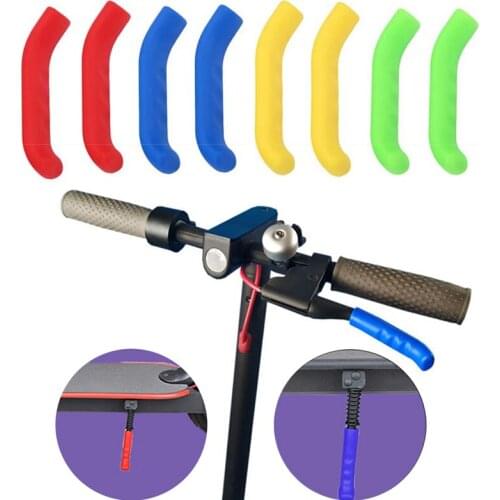 2Pcs Electric Scooter Bicycle Brake Handle Cover Silicone Protector For Xiaomi M365 Silica Gel Brake Handle Lever Cover