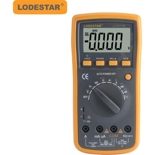 Digital multimeter LD9807B/LD9817B automatic range digital display multimeter with temperature measurement Professional digital