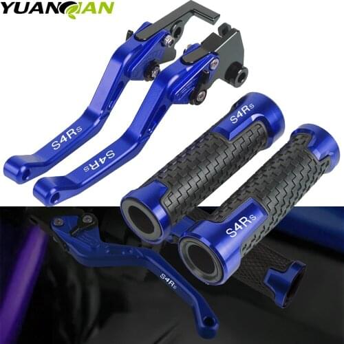 CNC aluminum Motorcycle Accessories For DUCATI S4RS 2006 2007 2008 CNC Brake Clutch Levers Handlebar Hand Grips ends S4RS LOGO