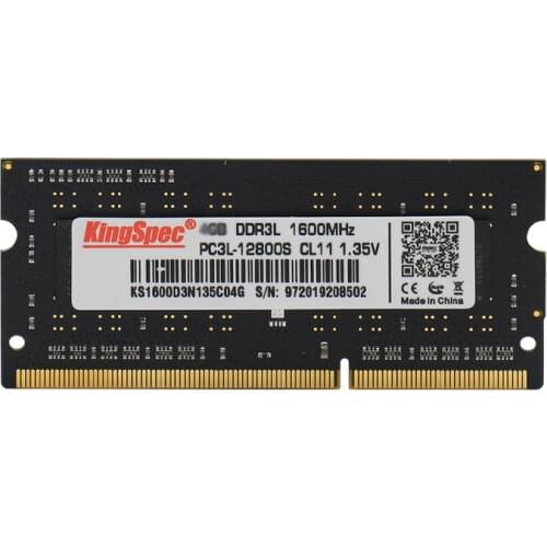 KingSpec ddr3 8GB 4GB 1600mhz sodimm so-dimm RAM Memoria Rams For Laptop ddr 3 1600MHz ram ddr3 4gb 8gb for Notebook laptops