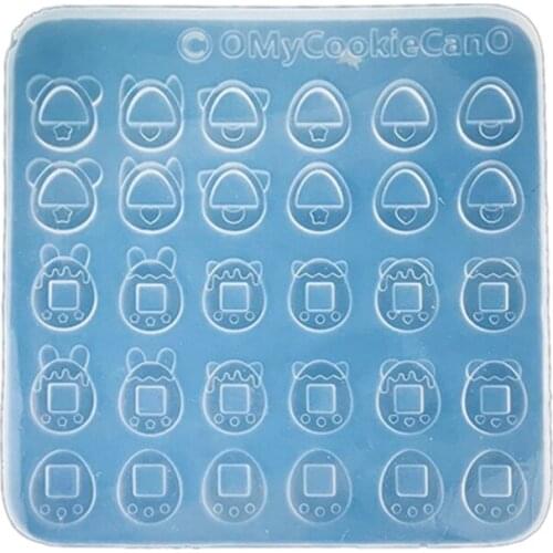 LXAD Epoxy Super Cute 30 Companies Animal Ice Cream Mold Flying Ribbon Silicone Mold for DIY Jewelry Craft