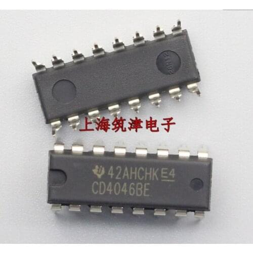 Xinyuan 10PCS/LOT CD4046BE DIP16 CD4046 DIP 4046BE DIP-16 new and original IC