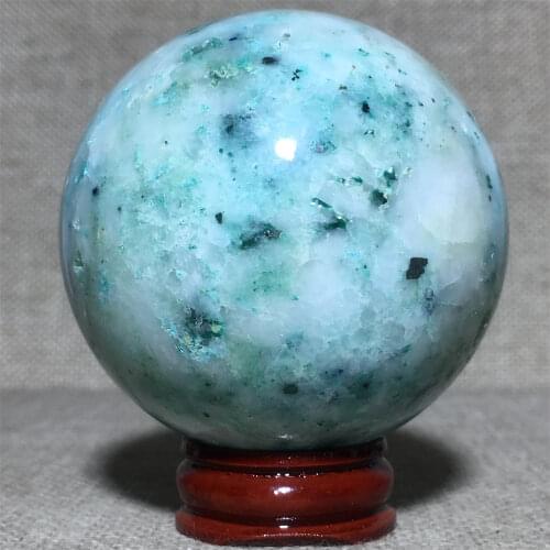 Natural Phoenix Stone Sphere Fashion Craft Mascot Reiki Massage Fynchenite Quartz Crystal Globe Ball Home Decoration Collection