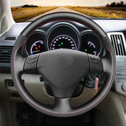 DIY Anti-Slip Wear-Resistant Steering Wheel Cover For Lexus RX330 RX400h RX400 2004-2007 Car Interior Decoration