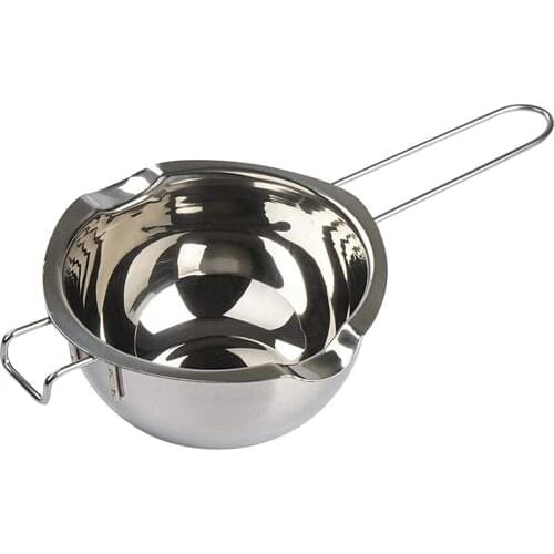 Long Handle Stainless Steel Chocolate Butter Melting Pot Pan Home Kitchen Milk Bowl Double Boiler DIY Scented Candle Soap Tool