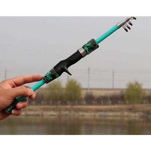 Telescopic Rock Fishing Rod Spinning Fly Carp Feeder Carbon Fiber 1.3M 1.5M 1.8M Portable Mini Travel Rod Reel Seat High Qaulity