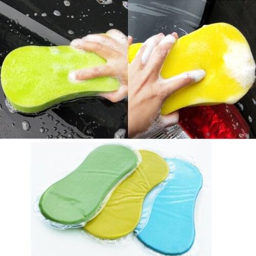 Vacuum Compressed Automobile Wash Sponge Thick Sponge Block Auto Bicycle Motorcycle Washing Tools for Decontamination Supplies