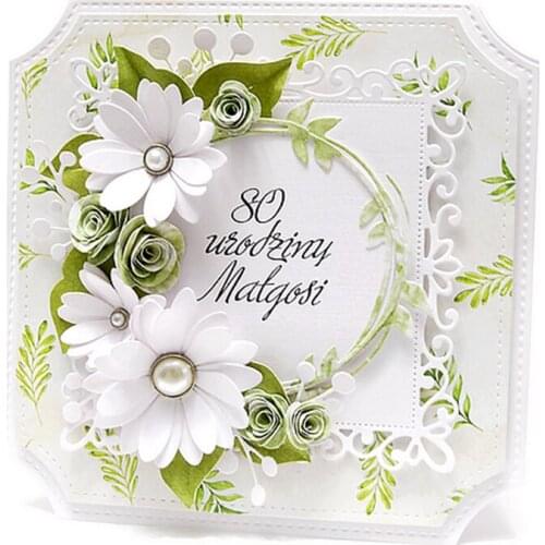 Branches Ring Circle Pattern Metal Cutting Dies New Stencils for DIY Scrapbooking Paper Cards Making Craft Fun Decoration