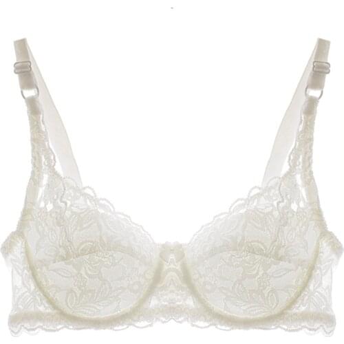 Fashion big size Summer Lace sexy bra for Women Sexy Lingerie Underwire soft Cotton bra B C double big cup push up bra 32-40 BC